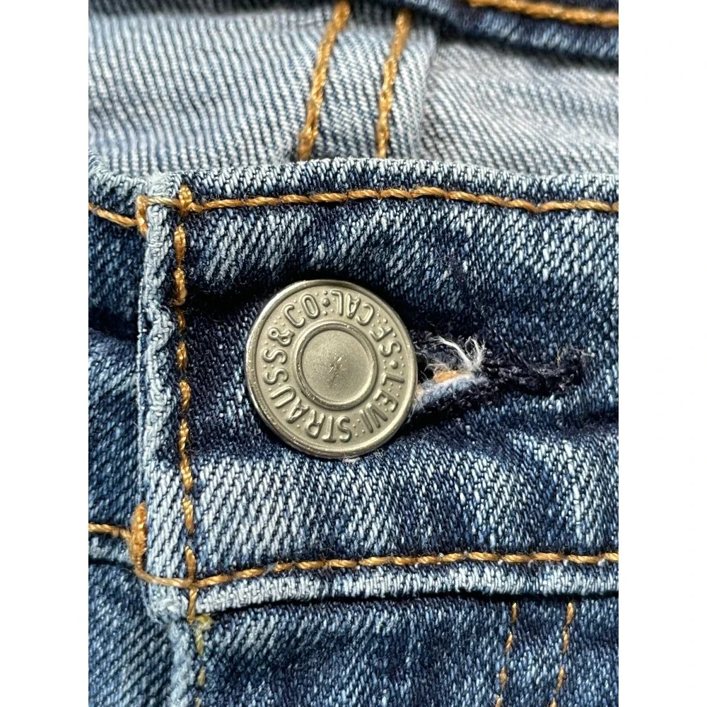 Levi's Mens 30x30 514 Straight Fit Jeans Blue Medium Wash Denim Stretch